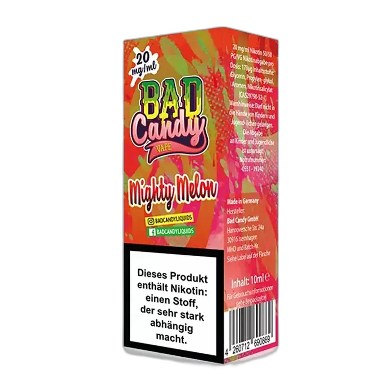 Liquid Mighty Melon - Bad Candy Nikotinsalz 10mg