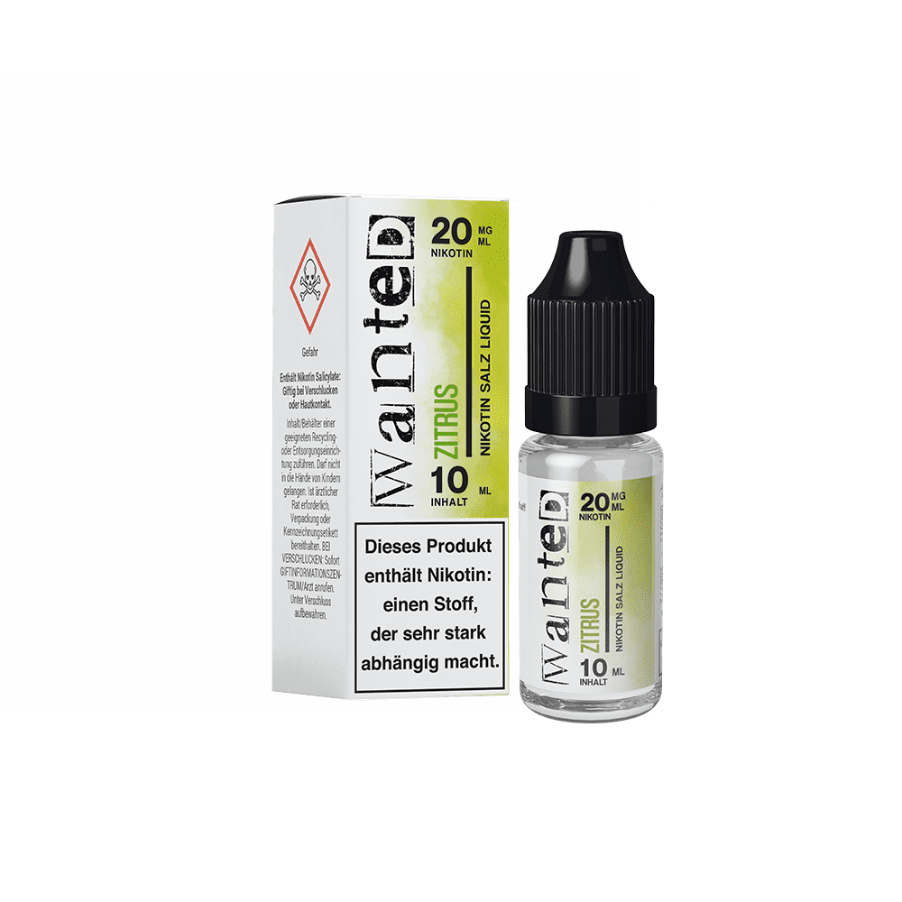 Liquid Zitrus - Wanted Overdosed Nikotinsalz Liquid Zitrus - Wanted Overdosed Nikotinsalz