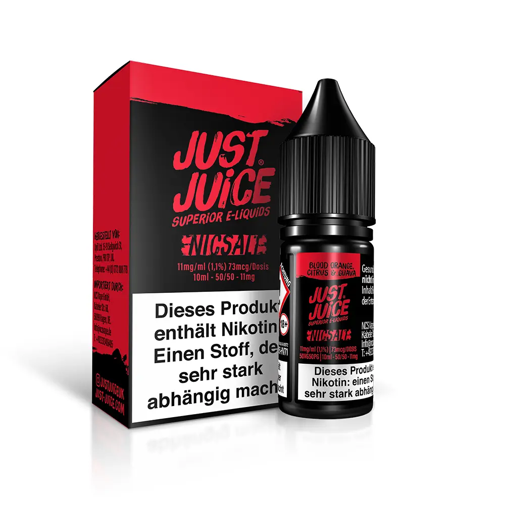 Just Juice Nikotinsalz - Blood Orange Citrus & Guava - 10ml 