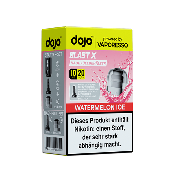 Vaporesso dojo Blast X Einweg Pod - Watermelon Ice - 20mg