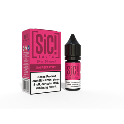 SIC Nikotinsalz - Raspberry Ice - 10ml Liquid 10mg SIC Nikotinsalz Raspberry Ice 10ml Liquid 10mg
