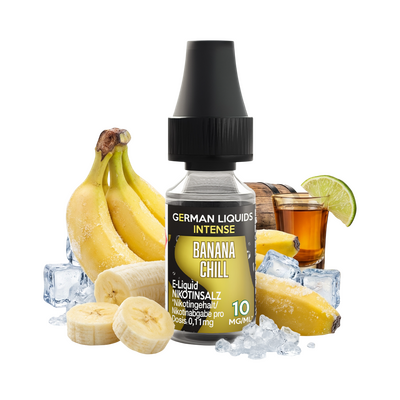 German Liquids Intense - Banana Chill - Nikotinsalz Liquid German Liquids Intense - Banana Chill - Nikotinsalz Liquid