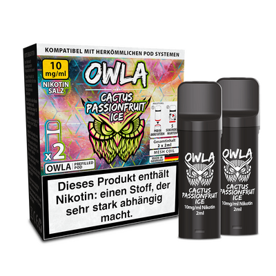 OWLA Pod - Cactus Passionfruit Ice - 10mg Nikotinsalz OWLA Pod - Cactus Passionfruit Ice - 10mg Nikotinsalz