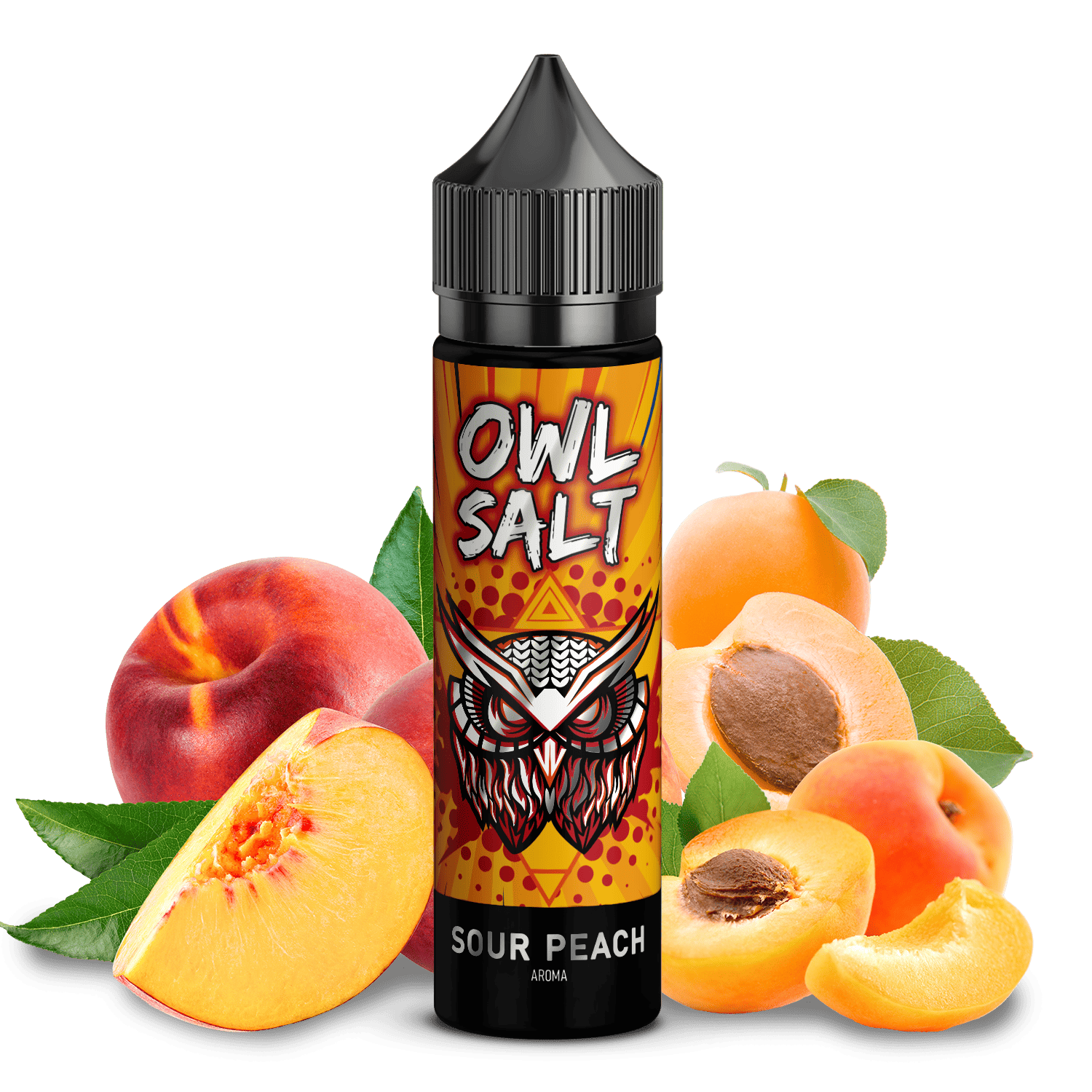 OWL Salt Aroma Longfill - Sour Peach - 10ml in 60ml Flasche  C