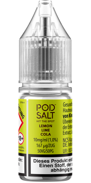 Liquid Lemon Lime Cola - Pod Salt Xtra Nikotinsalz 10mg