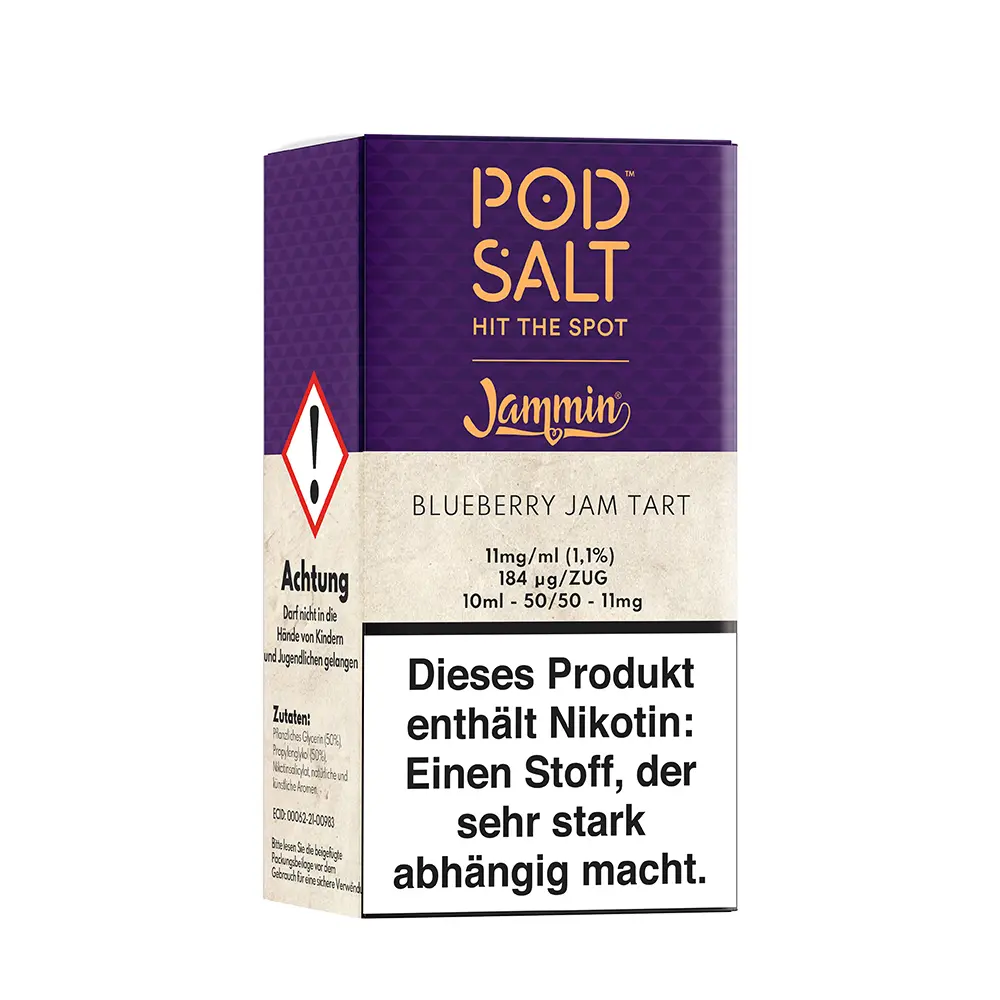 Liquid Blueberry Jam Tart - Pod Salt Fusion Nikotinsalz Liquid Blueberry Jam Tart - Pod Salt Fusion Nikotinsalz