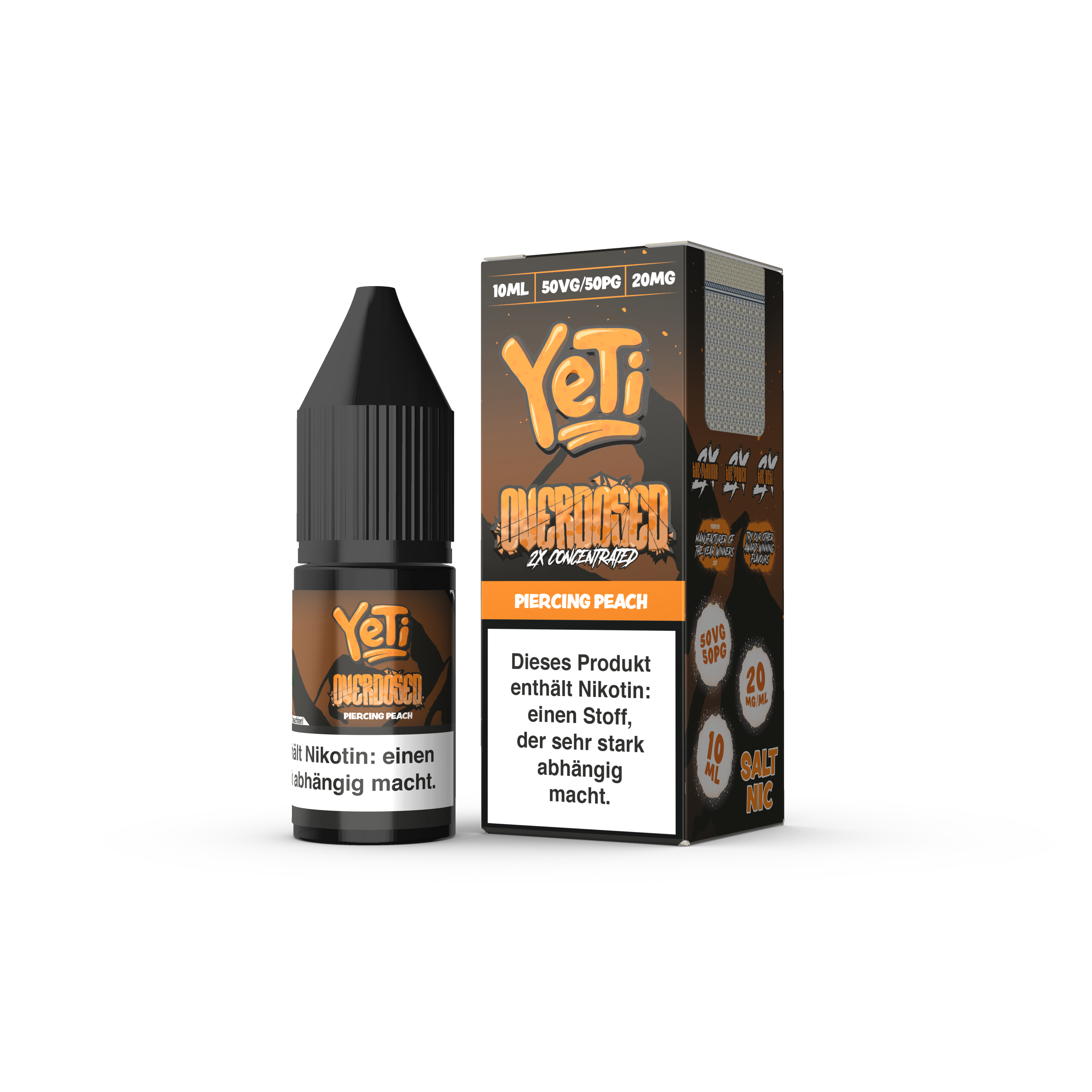 Liquid Piercing Peach - Yeti Overdosed Nikotinsalz 20mg