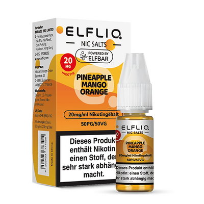 Liquid Pineapple Mango Orange - Elfliq Nikotinsalz 20mg Liquid Pineapple Mango Orange - Elfliq Nikotinsalz 20mg