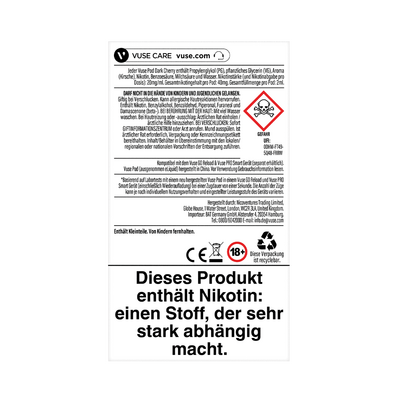 Vuse Pod Dark Cherry Nic Salts 20mg