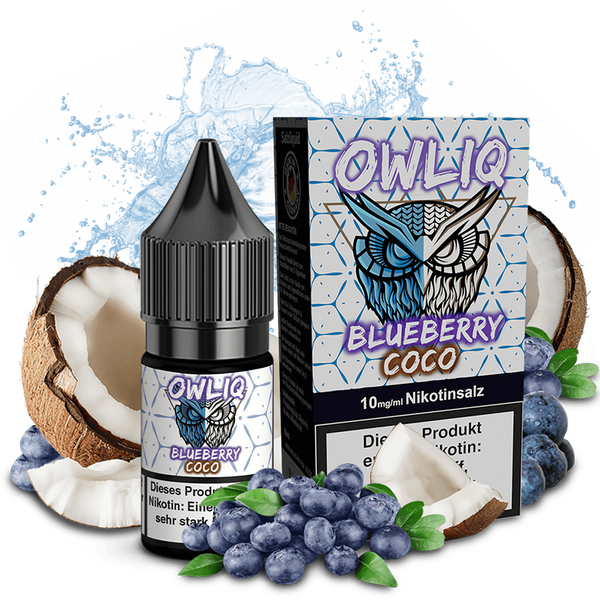 Liquid Blueberry Coco - OWLIQ Nikotinsalz 10mg Liquid Blueberry Coco - OWLIQ Nikotinsalz 10mg