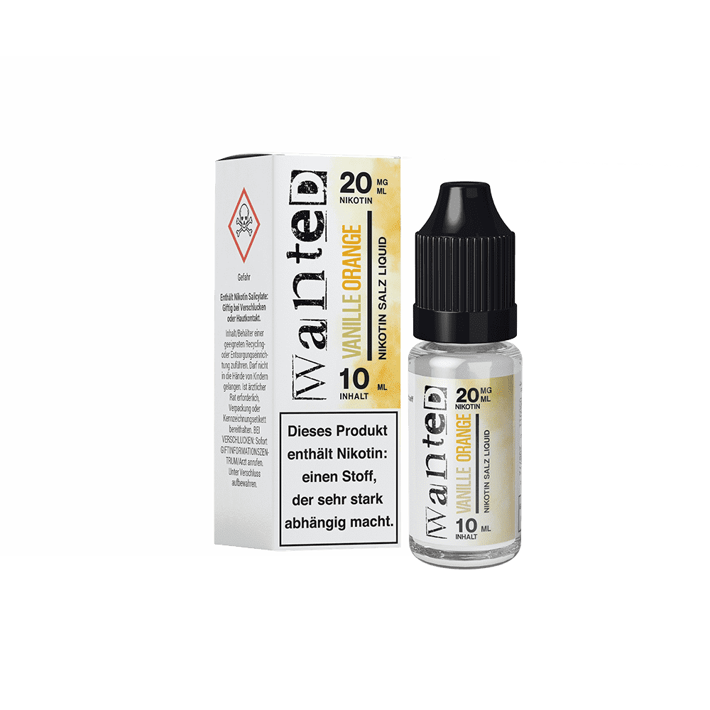Liquid Vanille Orange - Wanted Overdosed Nikotinsalz 20mG Liquid Vanille Orange - Wanted Overdosed Nikotinsalz 20mG