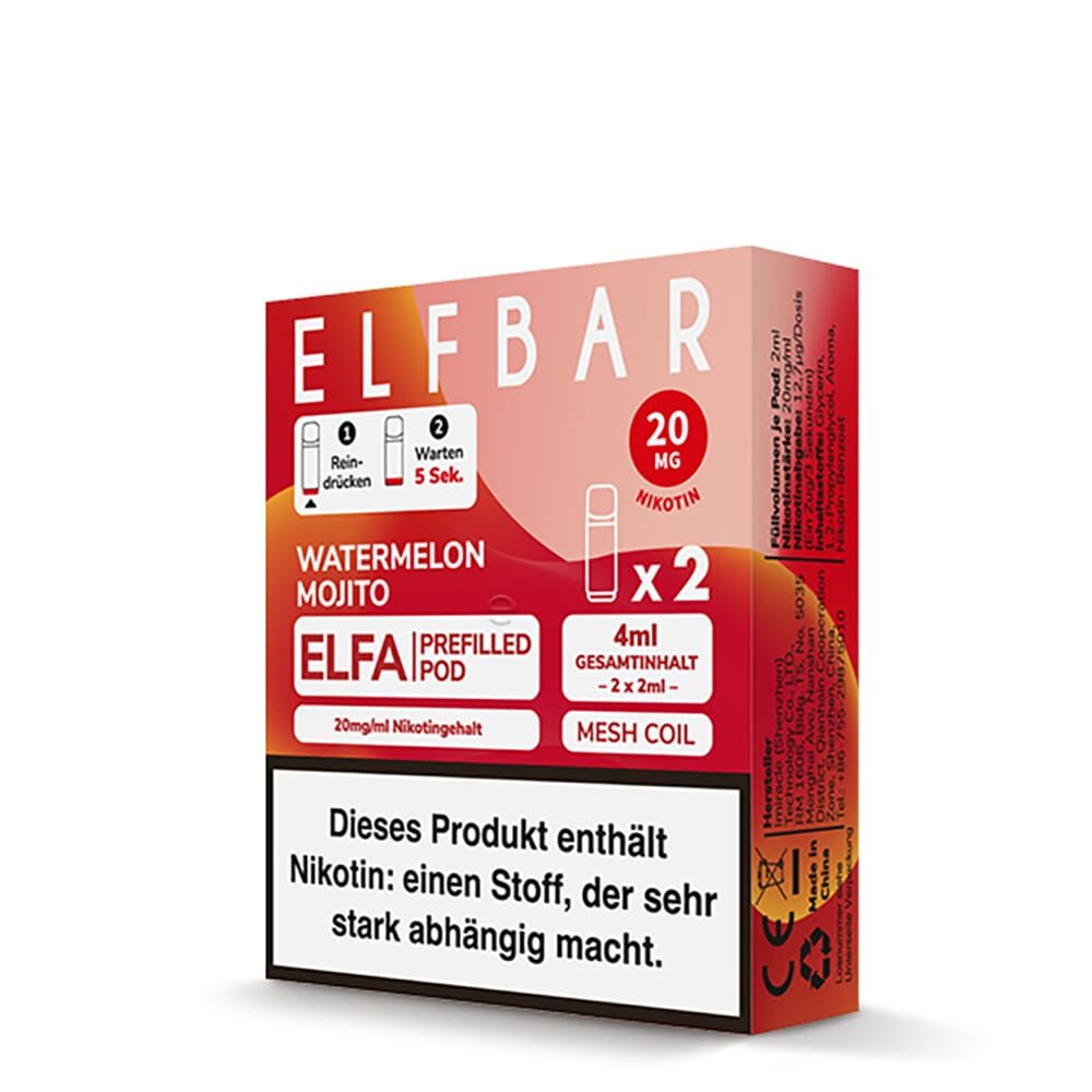 Elfbar - Elfa Pods Watermelon Mojito Nikotinsalz 20mg