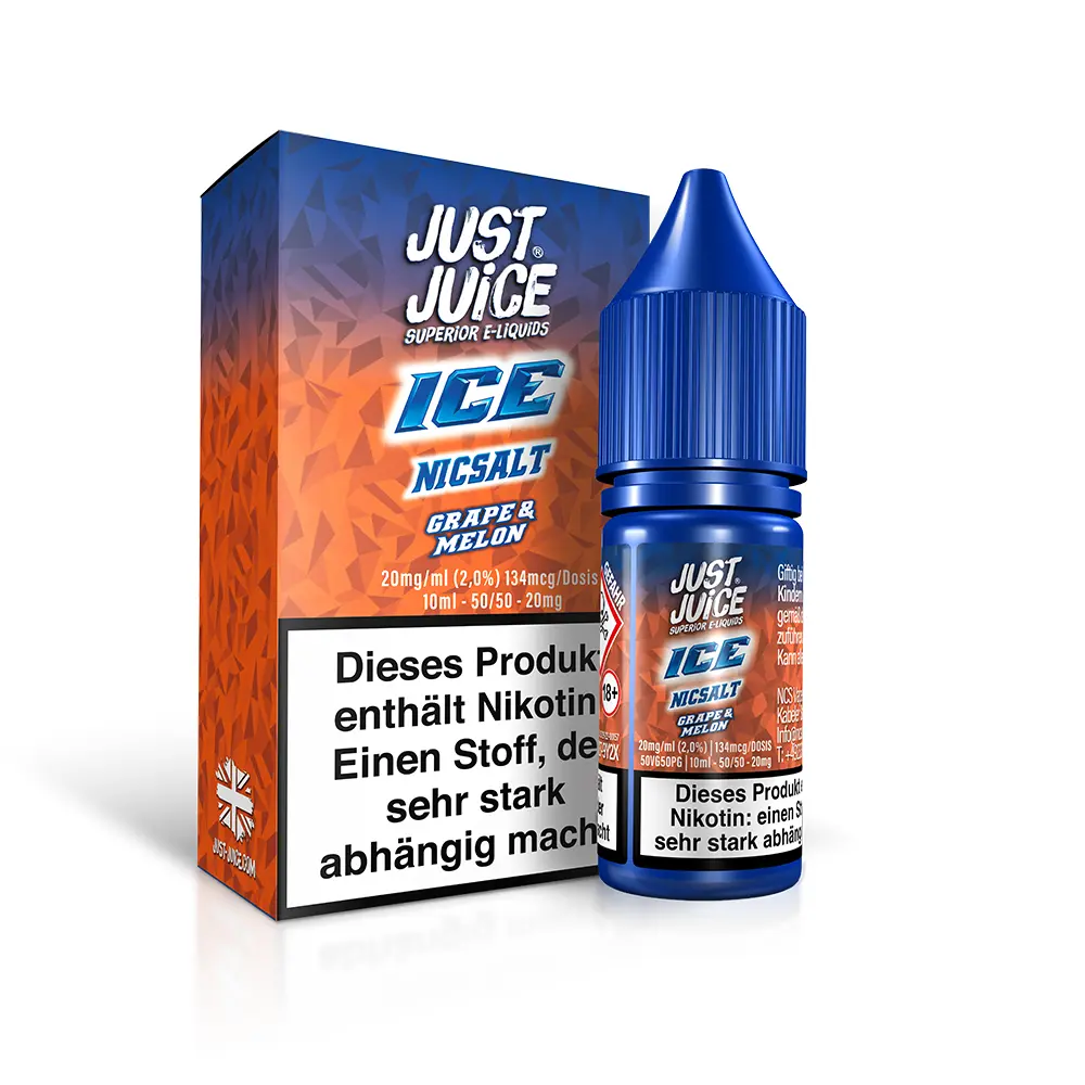 Just Juice Nikotinsalz - Grape & Melon ICE - 10ml 20mg 