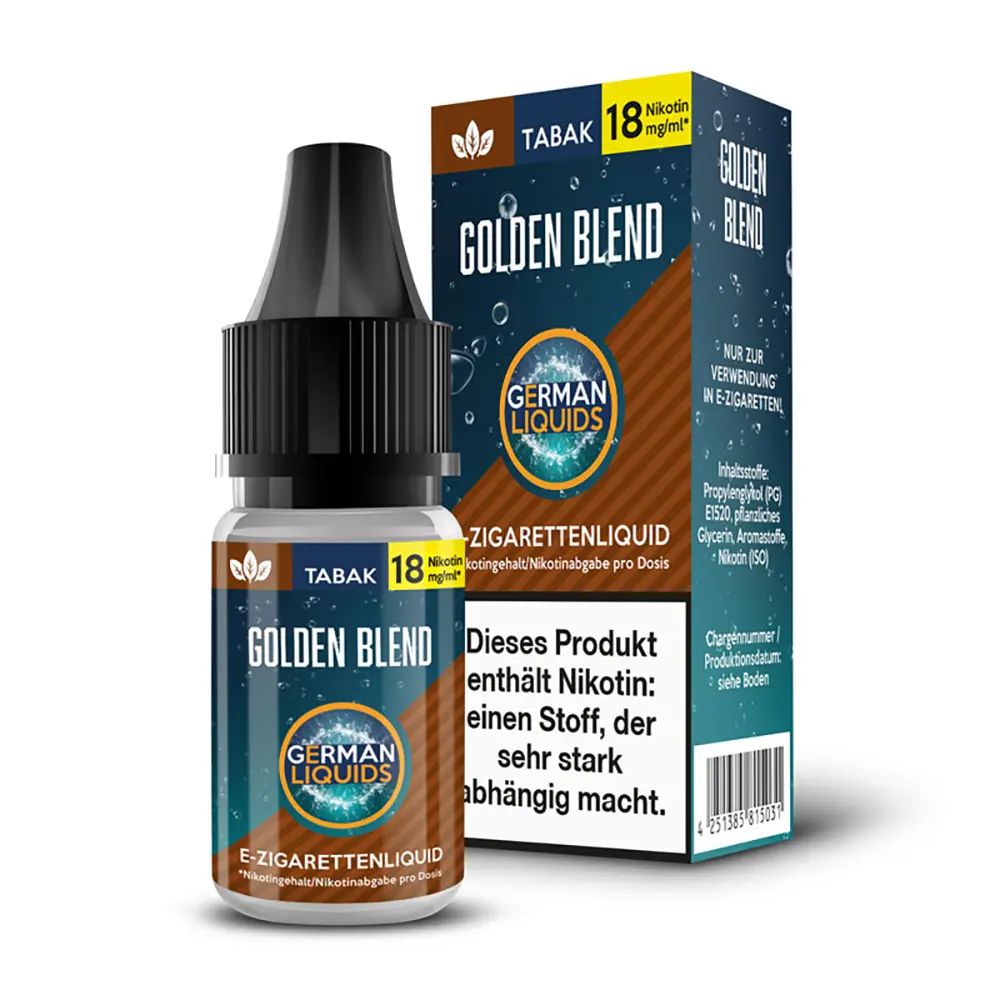 Liquid Golden Blend 18mg - German Liquids Liquid Golden Blend 18mg - German Liquids