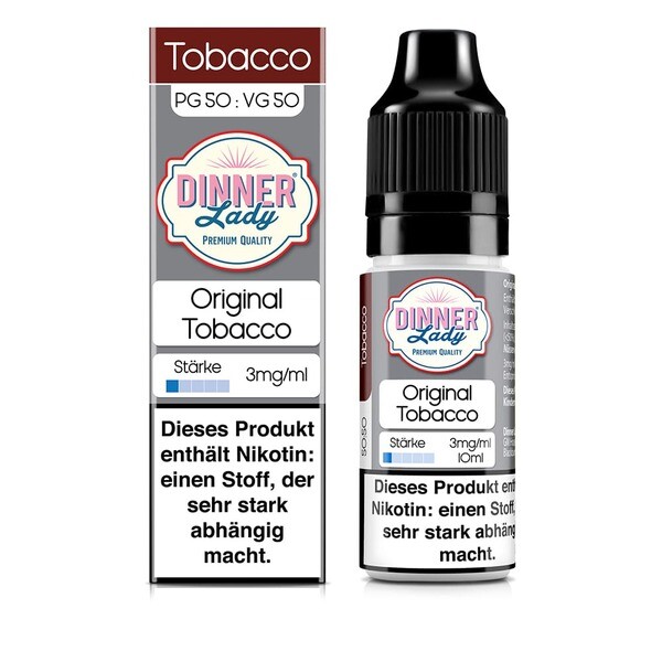 Liquid Original Tobacco - Dinner Lady Liquid Original Tobacco - Dinner Lady