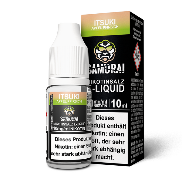 Liquid Itsuki Apfel Pfirsich - Samurai Nikotinsalz 10mg