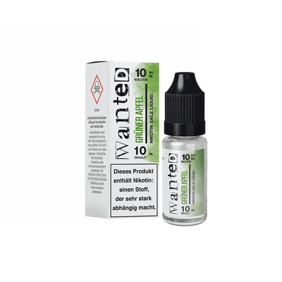Liquid Grüner Apfel - Wanted Overdosed Nikotinsalz 10mg