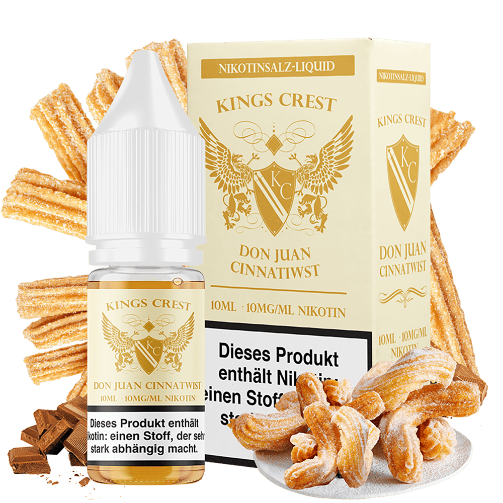 Kings Crest Nikotinsalz - Don Juan Cinnatwist - 10mg Kings Crest Nikotinsalz - Don Juan Cinnatwist - 10mg