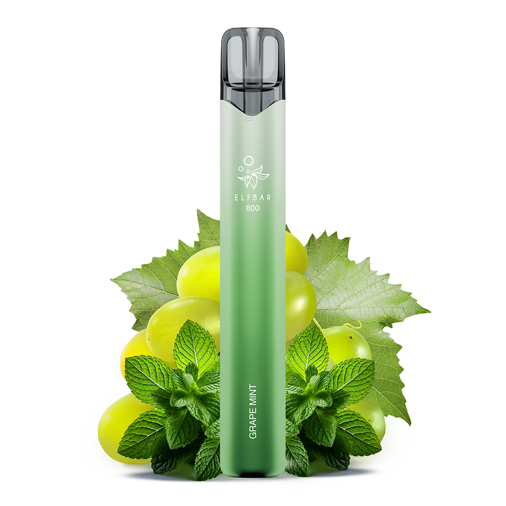 Elfbar 800 Einweg E-Zigarette - Grape Mint - 0mg  C