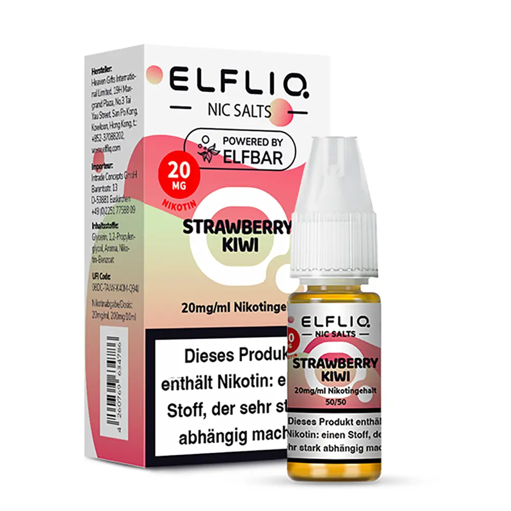 Liquid Strawberry Kiwi - Elfliq Nikotinsalz 20mg Liquid Strawberry Kiwi - Elfliq Nikotinsalz 20mg