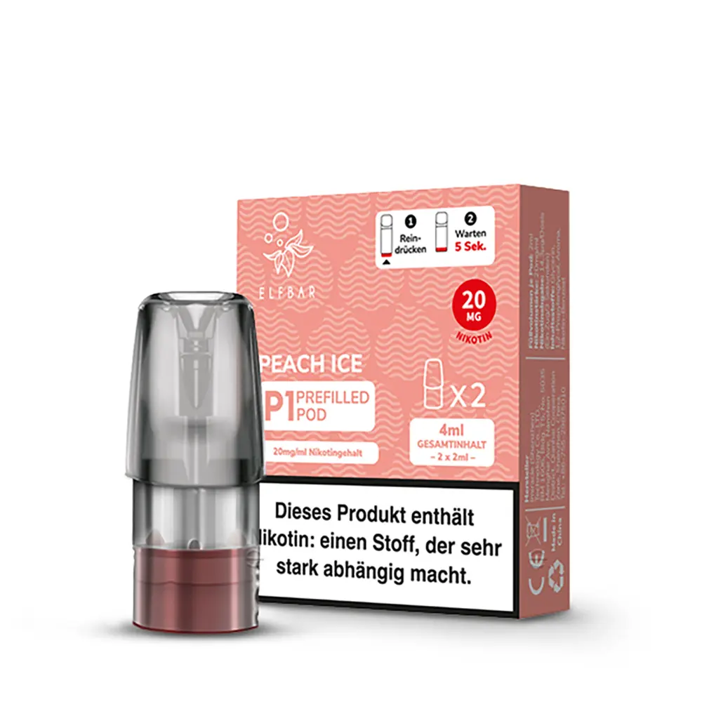 Elfbar - Mate 500 Pods Peach Ice Nikotinsalz 20mg