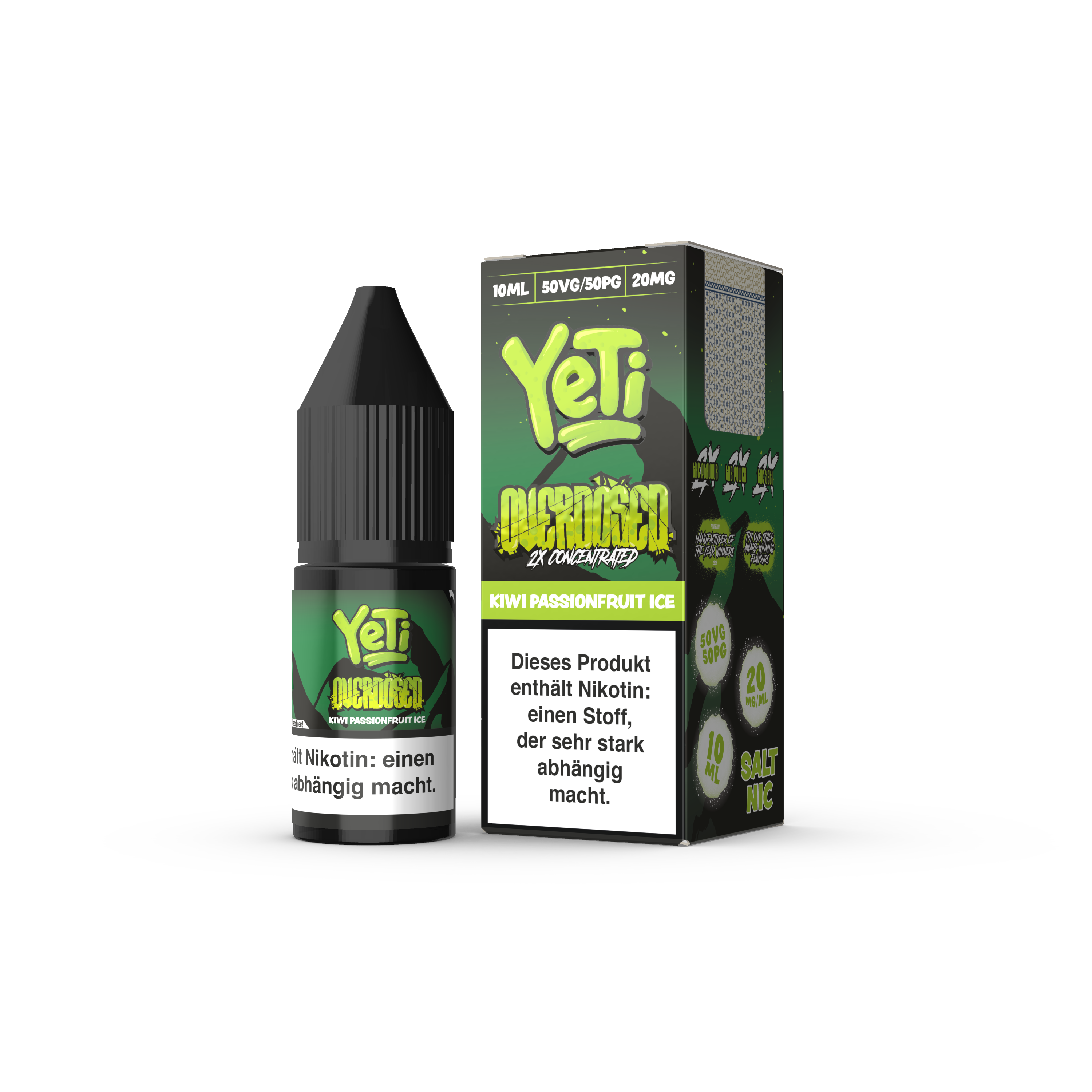 Liquid Kiwi Passionsfruit Ice - Yeti Overdosed Nikotinsalz 20mg