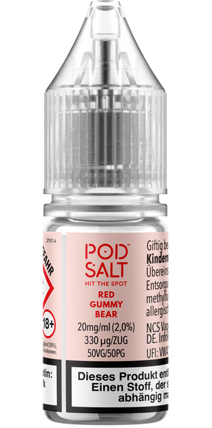 Liquid Red Gummy Bear - Pod Salt Xtra Nikotinsalz 20mg Liquid Red Gummy Bear - Pod Salt Xtra Nikotinsalz 20mg