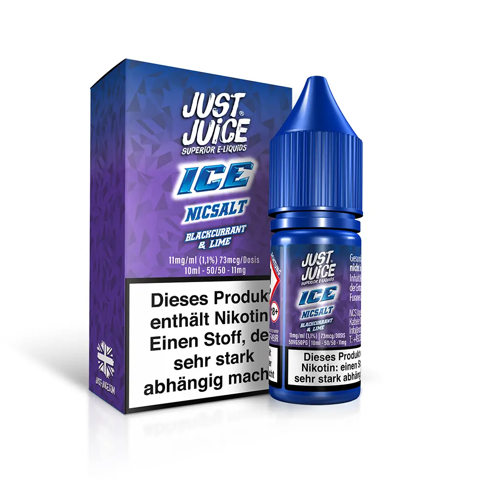 Just Juice Blackcurrant Lime ICE - 10ml Nikotinsalz 11mg