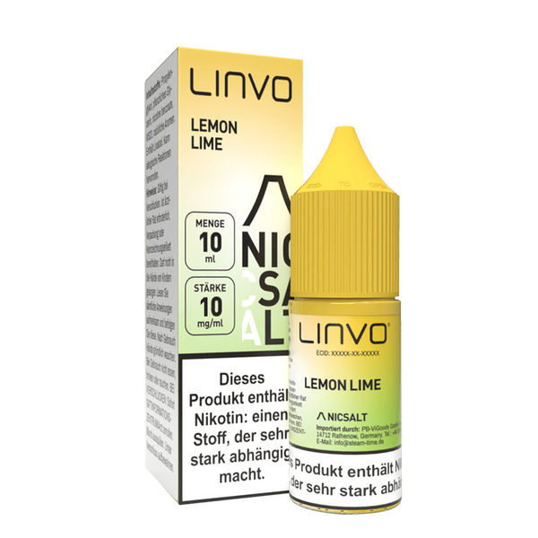 Linvo Nikotinsalz - Lemon Lime - Liquid 10mg 10ml Linvo Nikotinsalz - Lemon Lime - Liquid 10mg 10ml