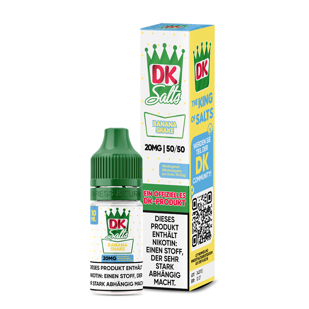 DK Salts Nikotinsalz - Banana Shake - Liquid 20mg 10ml  C