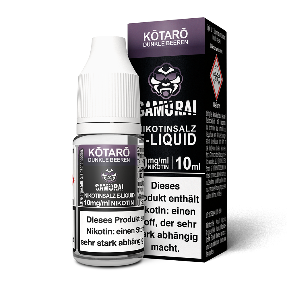 Liquid Kotaro Dunkle Beeren - Samurai Nikotinsalz Liquid Kotaro Dunkle Beeren - Samurai Nikotinsalz