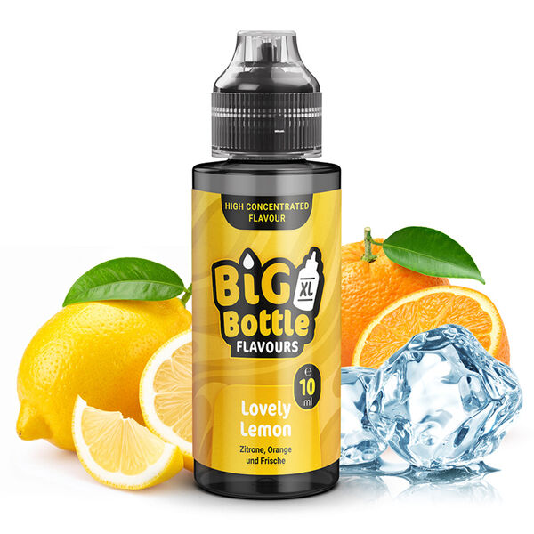 Big Bottle Flavours Longfill - Lovely Lemon - 10ml Aroma in 120ml Flasche  C