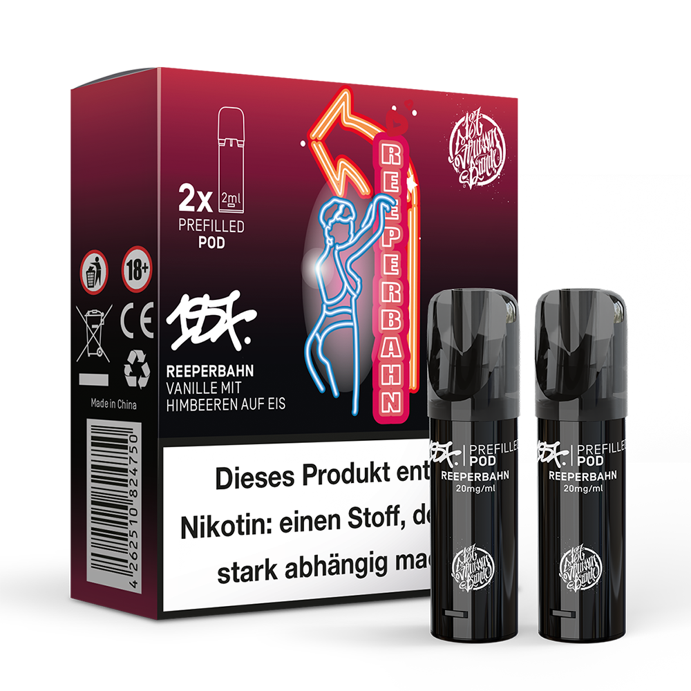 2x 187 Strassenbande Einweg Pod Repperbahn 20mg Nikotinsalz 2ml