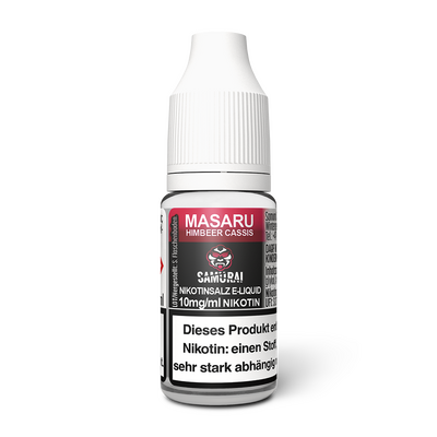 Liquid Masaru Himbeer Cassis - Samurai Nikotinsalz 10mg