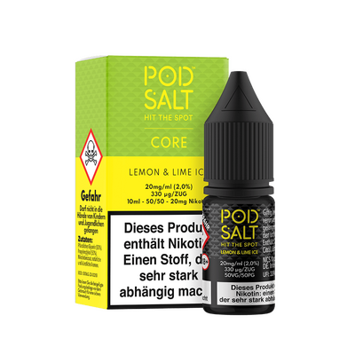 Liquid Lemon & Lime Ice - Pod Salt Core Nikotinsalz 20mg