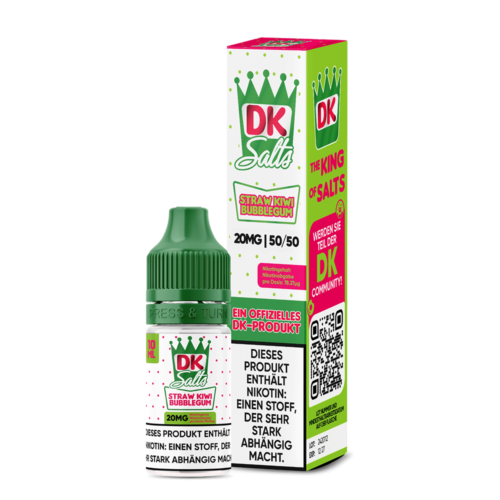 DK Salts Nikotinsalz - Straw Kiwi Bubblegum - Liquid 20mg 10ml  C