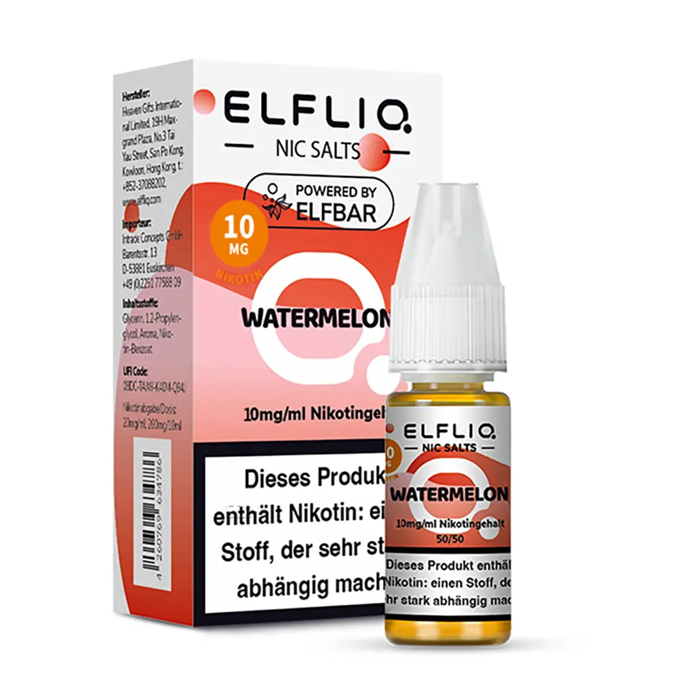 Liquid Wassermelone - Elfliq Nikotinsalz 10mg Liquid Wassermelone - Elfliq Nikotinsalz 10mg
