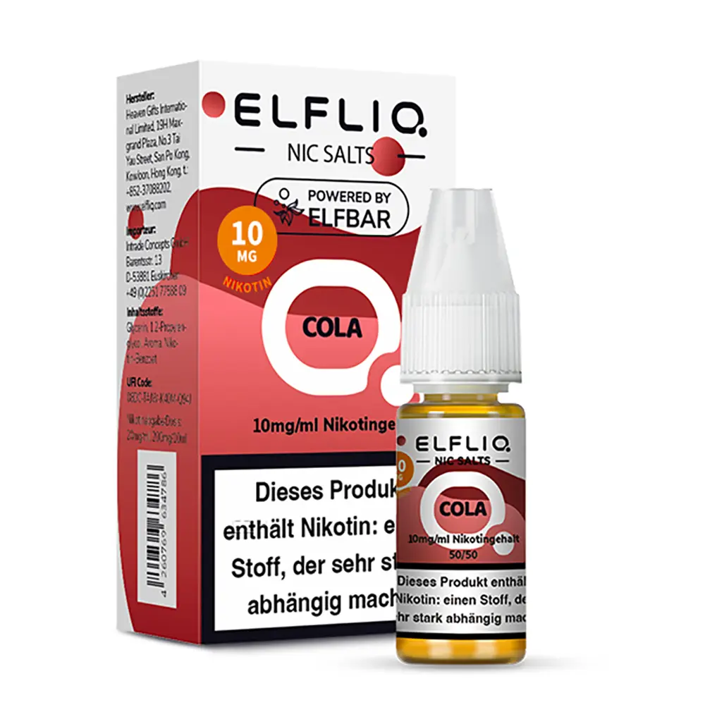Liquid Cola - Elfliq Nikotinsalz 10mg Liquid Cola - Elfliq Nikotinsalz 10mg