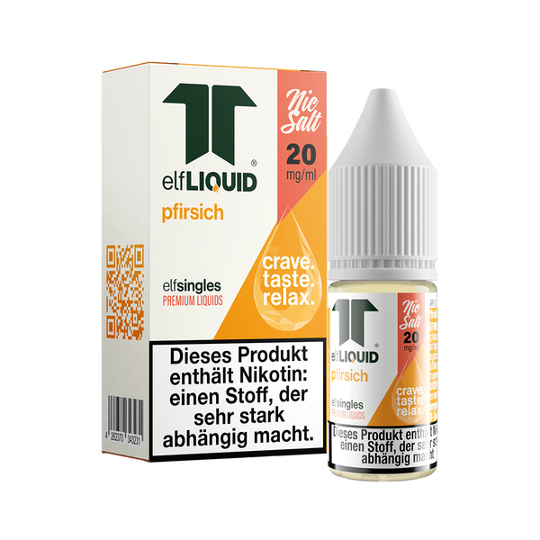 Elf-Liquid - Pfirsich - Nikotinsalz Liquid 20mg Elf-Liquid - Pfirsich - Nikotinsalz Liquid 20mg
