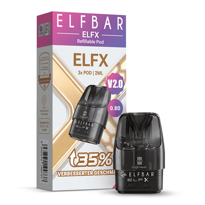 Elfbar ELFX V2,0 2ml Pod 0,8 Ohm
