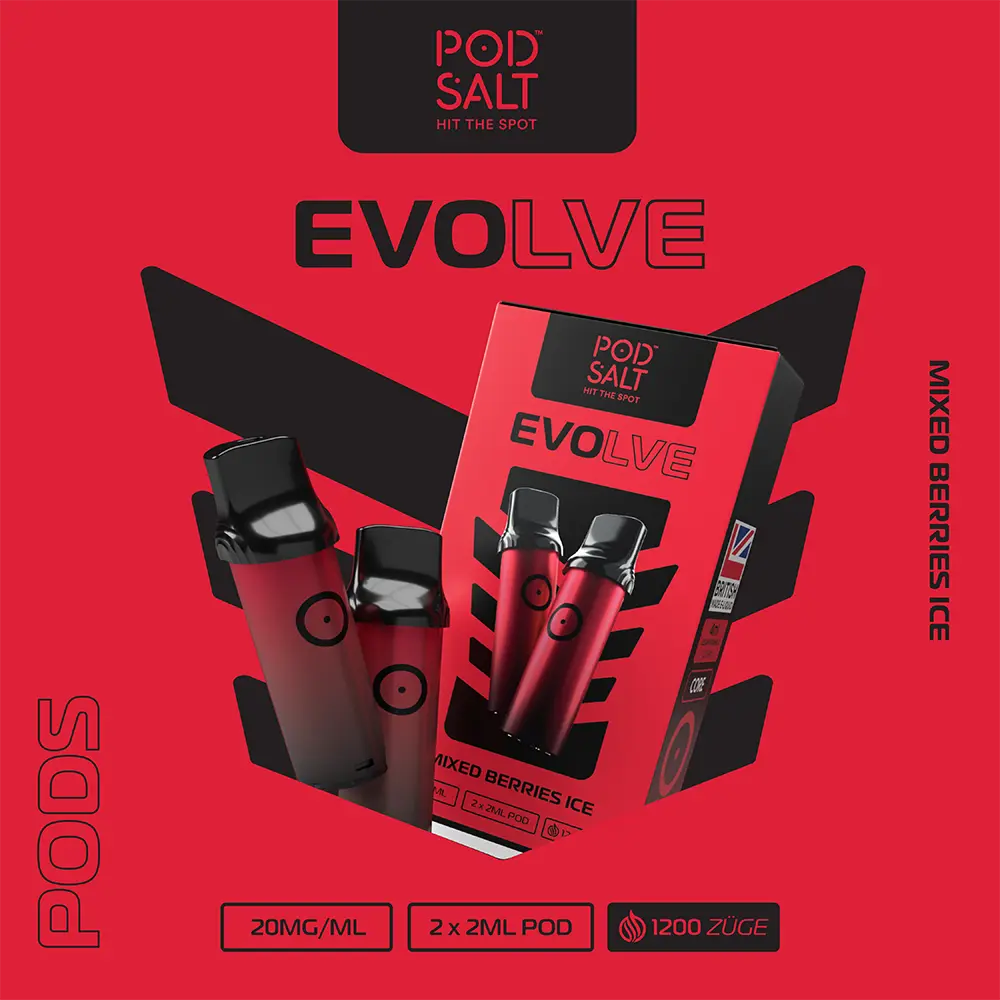 Pod Salt Evolve Pod - Mixed Berries Ice - 20mg Nikotinsalz