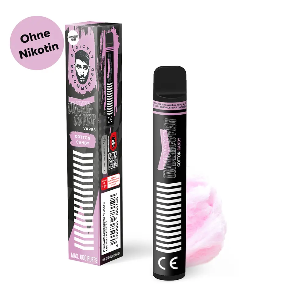 Undercover Vapes Cotton Candy Einweg E-Zigarette Undercover Vapes Cotton Candy Einweg E-Zigarette
