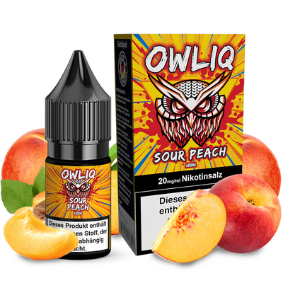 OWLIQ Nikotinsalz Sour Peach 10ml Liquid 20mg