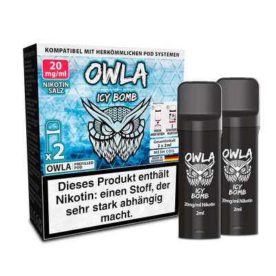 OWLA Pod - Icy Bomb - 20mg Nikotinsalz OWLA Pod - Icy Bomb - 20mg Nikotinsalz