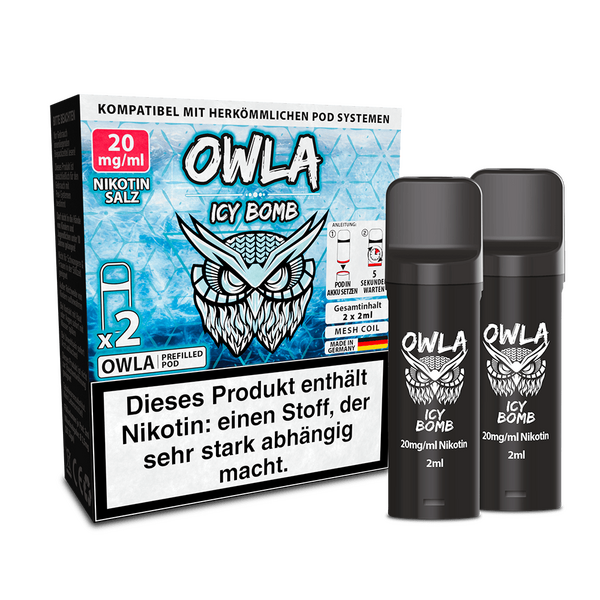 OWLA Pod - Icy Bomb - 20mg Nikotinsalz OWLA Pod - Icy Bomb - 20mg Nikotinsalz