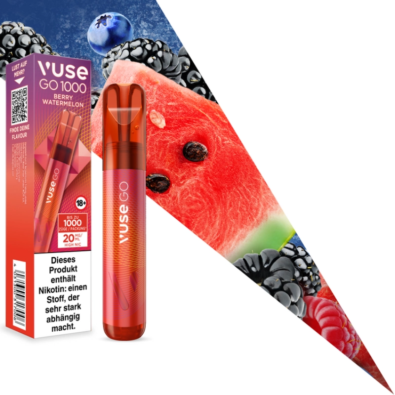 Vuse GO 1000 Berry Watermelon 20mg Vuse GO 1000 Berry Watermelon 20mg