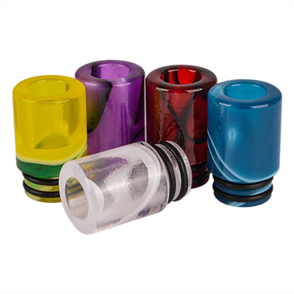 Mundstück 510 gerade mit Dichtungsringen pastell marmoriert