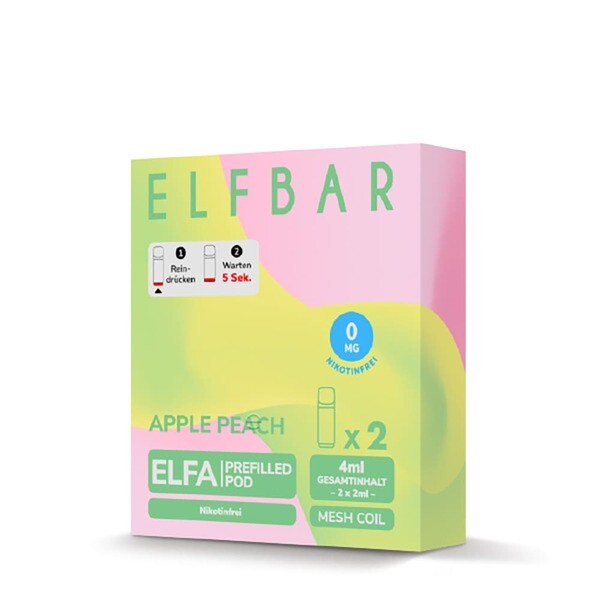 Elfbar - Elfa Pods Apple Peach 0mg Elfbar - Elfa Pods Apple Peach 0mg