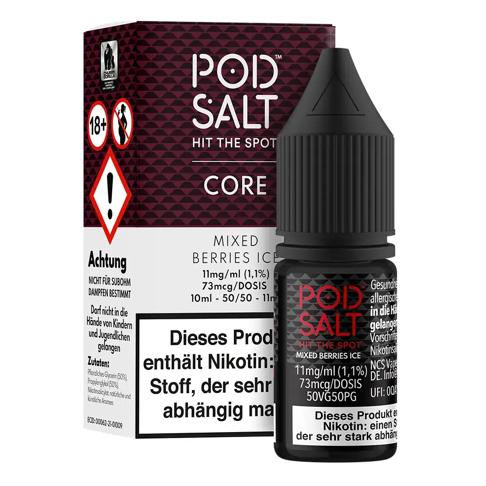 Liquid Mixed Berries Ice - Pod Salt Core Nikotinsalz Liquid Mixed Berries Ice - Pod Salt Core Nikotinsalz