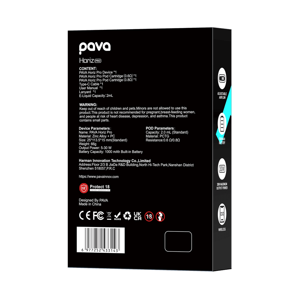 Pava Horiz Pro Kit Silver Carbon